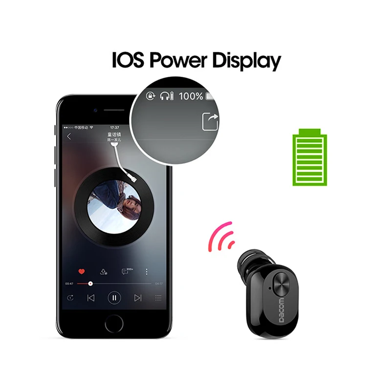Dacom K6P Mono или K6H TWS True Earbuds Mini Auricular Ear Buds беспроводные Bluetooth наушники гарнитура для