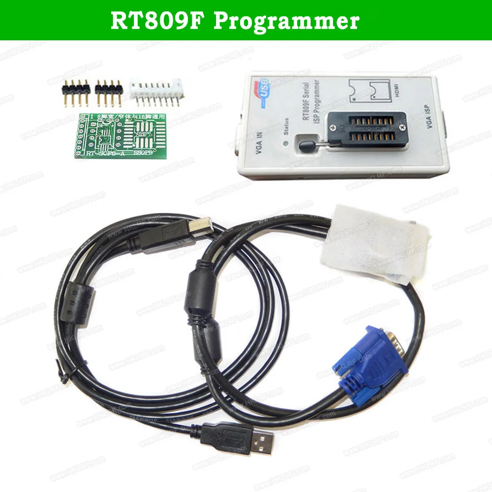 

Free Shipping RT809F Series ISP Programmer EMMC-Nand FLASH VGA AVR GAL PIC EPROM USB Programmer / EDID Cable for RT809F