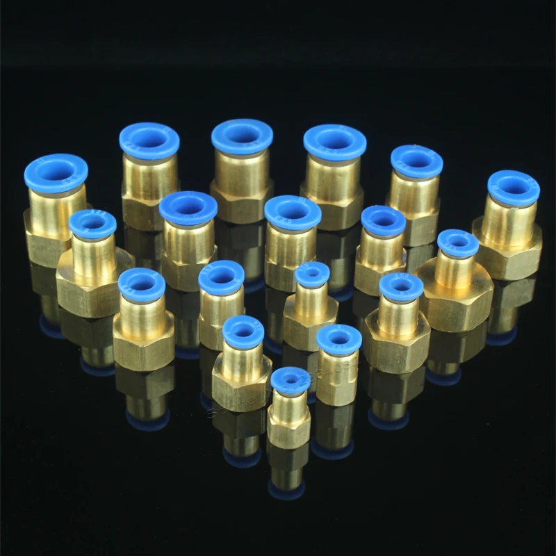 Пневматический фитинг 10 мм 8 6 4 резьба M5 * 0 1/8 &quot1/4&quot 3/8 &quot1/2&quot Воздушный прямой