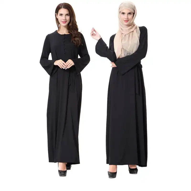 2020 Muslim Women Abaya Maxi Dress Jilbab Loose Style Dubai Middle East Long Robe Moroccan Ramadan Arab Islamic Clothing Eid Aliexpress