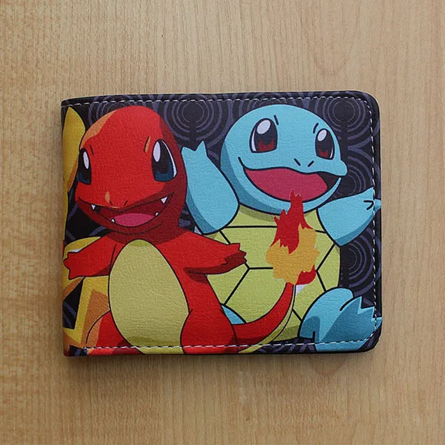 Pocket Monster Pokemon Wallet For Teenager Boy Girl Kawaii Pikachu Poke Ball Wallets Leather