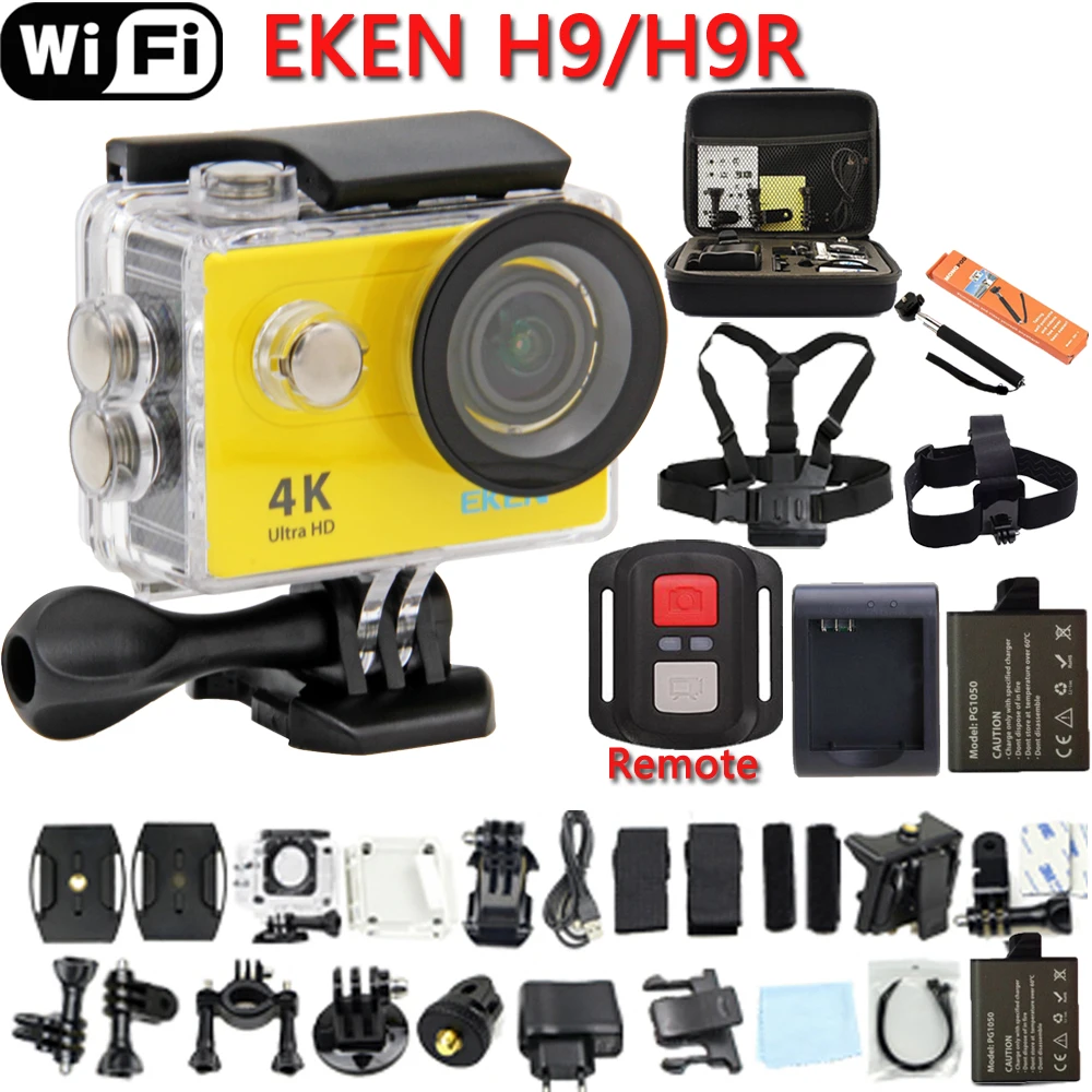 Prix pour Action Caméra D'origine EKEN H9 OU H9R Ultra HD 4 K 25fps WiFi 2.0 "170D lentille Casque Cam pro sous-marine aller étanche Sport caméra Prix pour Action Caméra D'origine EKEN H9 OU H9R Ultra HD 4 K 25fps WiFi 2.0 "170D lentille Casque Cam pro sous-marine aller étanche Sport caméra