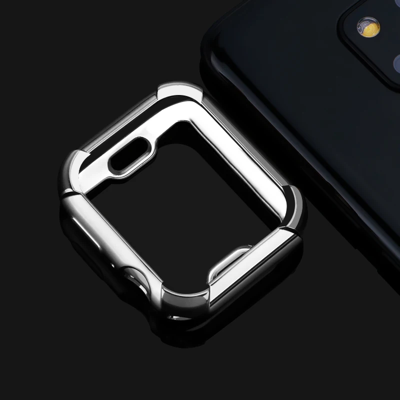 YISHANGOU роскошный силиконовый чехол для Apple Watch Series 1 2 3 4 40 мм 44 мм мягкий защитный идеальный чехол