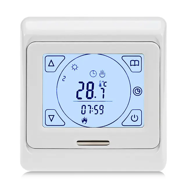 Weekly Programming Thermoregulator Touch Screen Heating Thermostat For Warm Floor Electric
