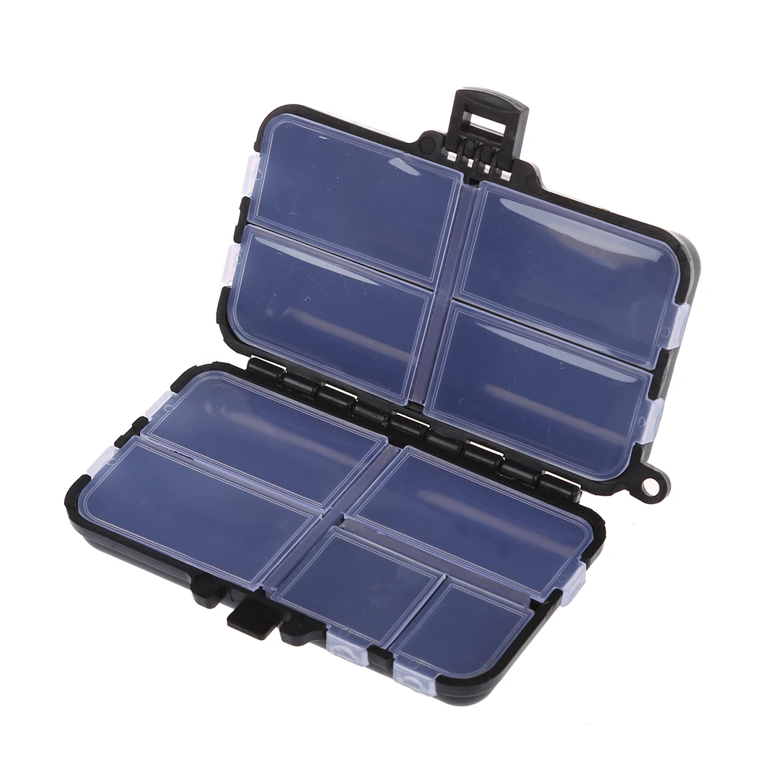 

Fishing Tackle Box Fly Fishing Box Spinner Bait Minnow 9 Compartments Black