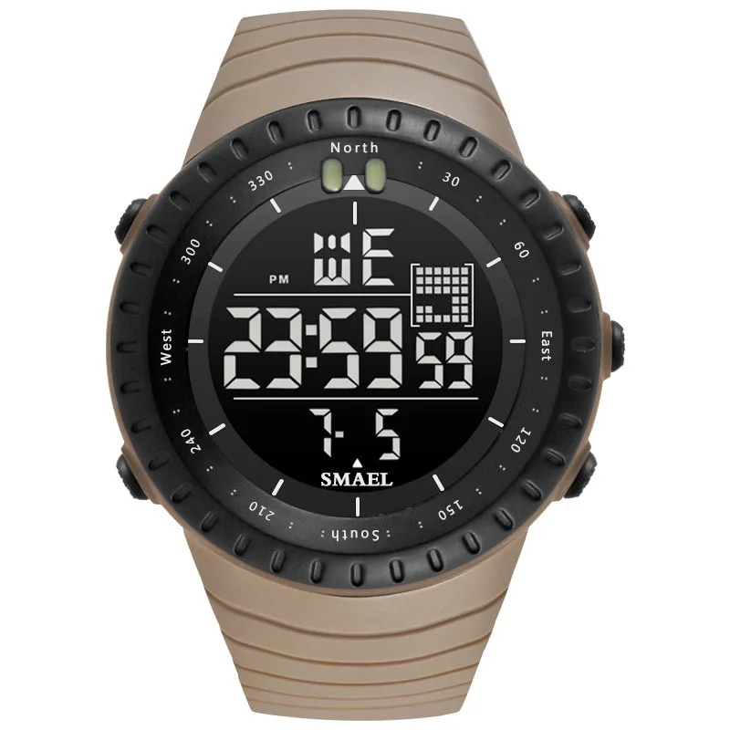 

SMAEL New Fashion Electronics Watch Quartz Wristwatch Horloge 50 Meters Waterproof Alarm Mens Watches Relogio Masculino