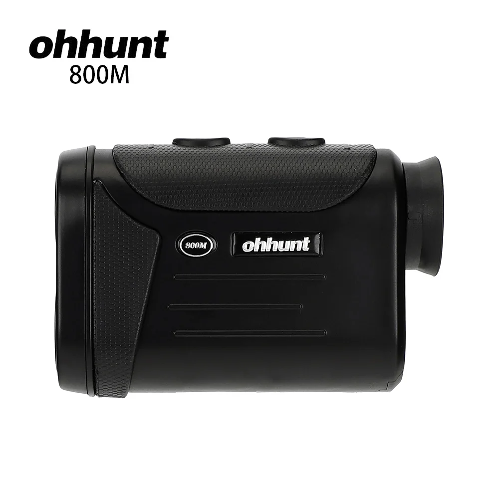 Ohhunt 8X600 м, 800 м, 1500 м, многофункциональные лазерные дальномеры для охоты, гольфа, монокулярный дальномер, дальномер, измерение на открытом воздухе - Цвет: Черный