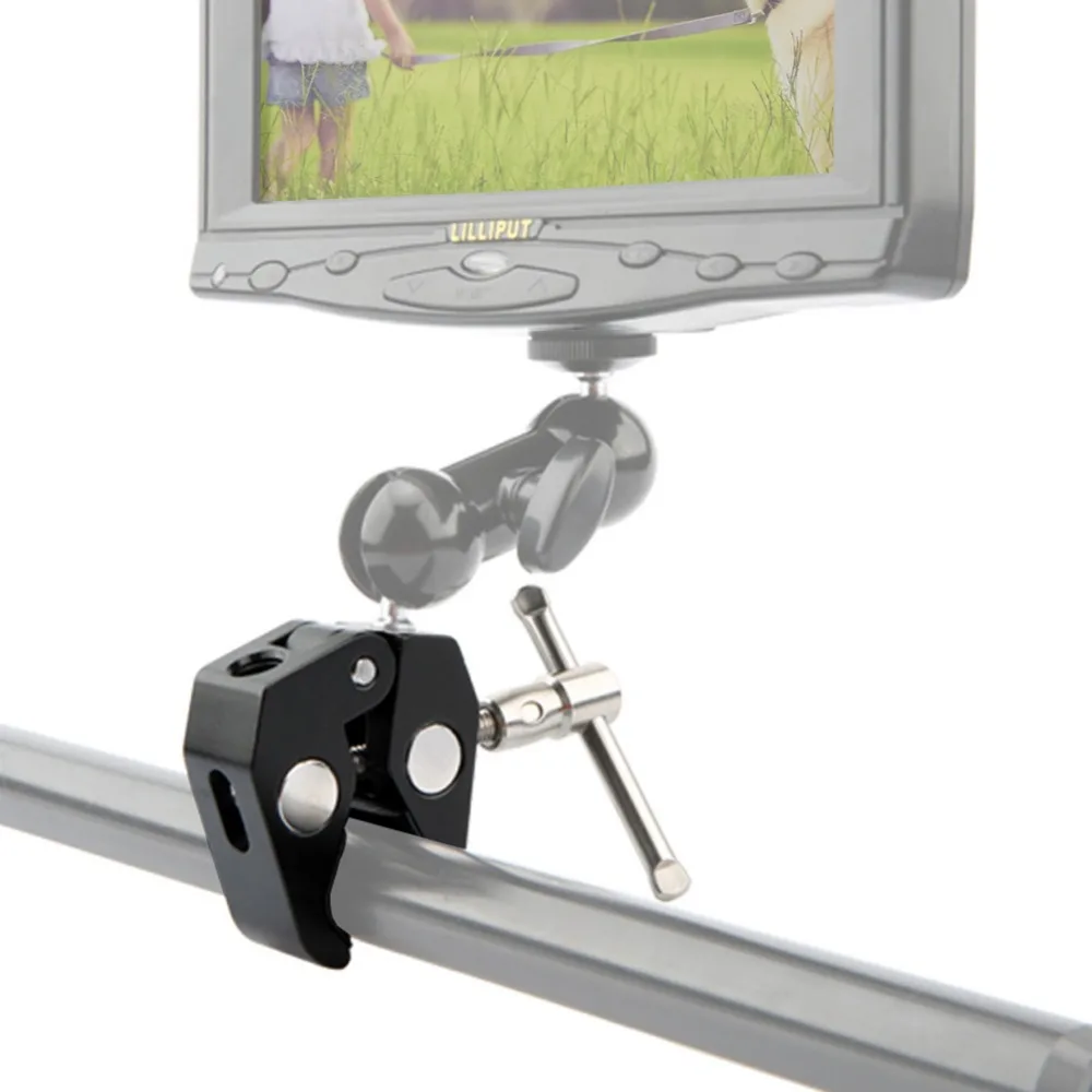 NICEYRIG Magic Arm зажим 1/4 винтовой головкой шариковый регулируемый кронштейн для Светодиодный видеосъемки EVF мониторы камера Студия(2 шт./упак