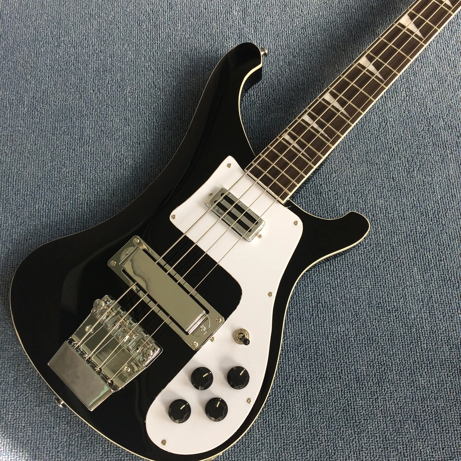 Best Bass Top quality 4 strings Electric Bass guitar in black color, Chrome hardware, Free