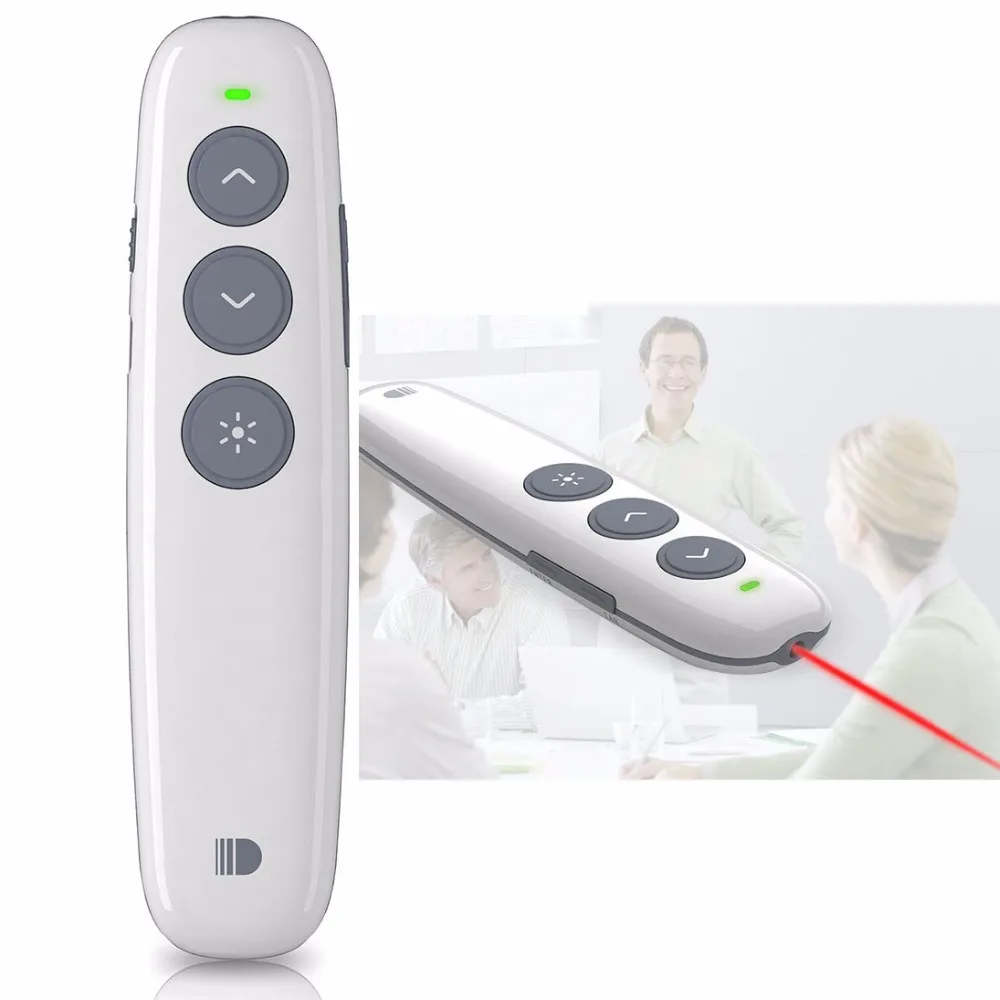 baratas Cliker Apresentação Powerpoint Doosl DSIT007 2.4 GHz Recarregável Sem Fio Caneta Controle Remoto, Distância do controle 100 m