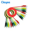 Cleqee P1025 10pcs Alligator Clips Electrical DIY Test Leads Alligator Double-ended Crocodile Clips Roach Clip Test Jumper Wire ► Photo 1/5