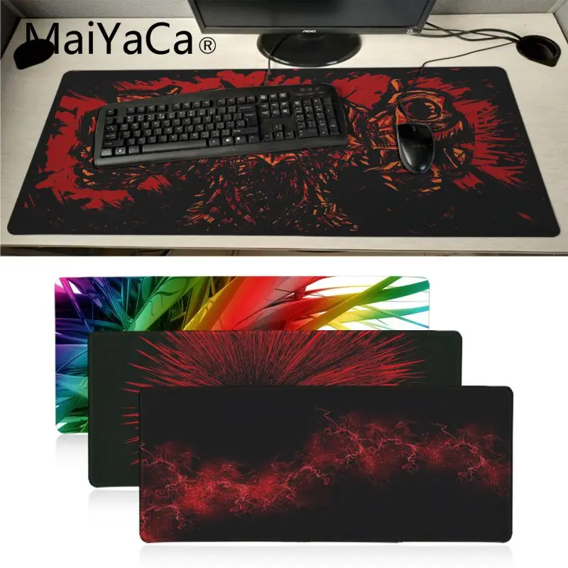 

Maiyaca Hot Sales Abstract Red gamer play mats Mousepad gaming mouse pad xl Speed Mouse mat30x70cm Laptop PC notebook desk pad