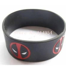 50 шт популярный браслет Дэдпул силиконовые браслеты для мужчин и женщин ювелирные изделия подарок модные аксессуары H-115