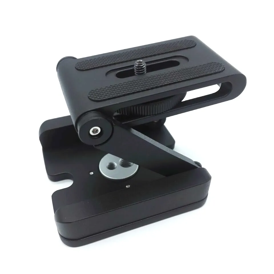 Acheter Z Flex Tilt Têtes de Trépied DSLR Pliant Support de Caméra En Aluminium Support à Dégagement Rapide Plaque De Trépied Niveau Pour Canon Nikon sony