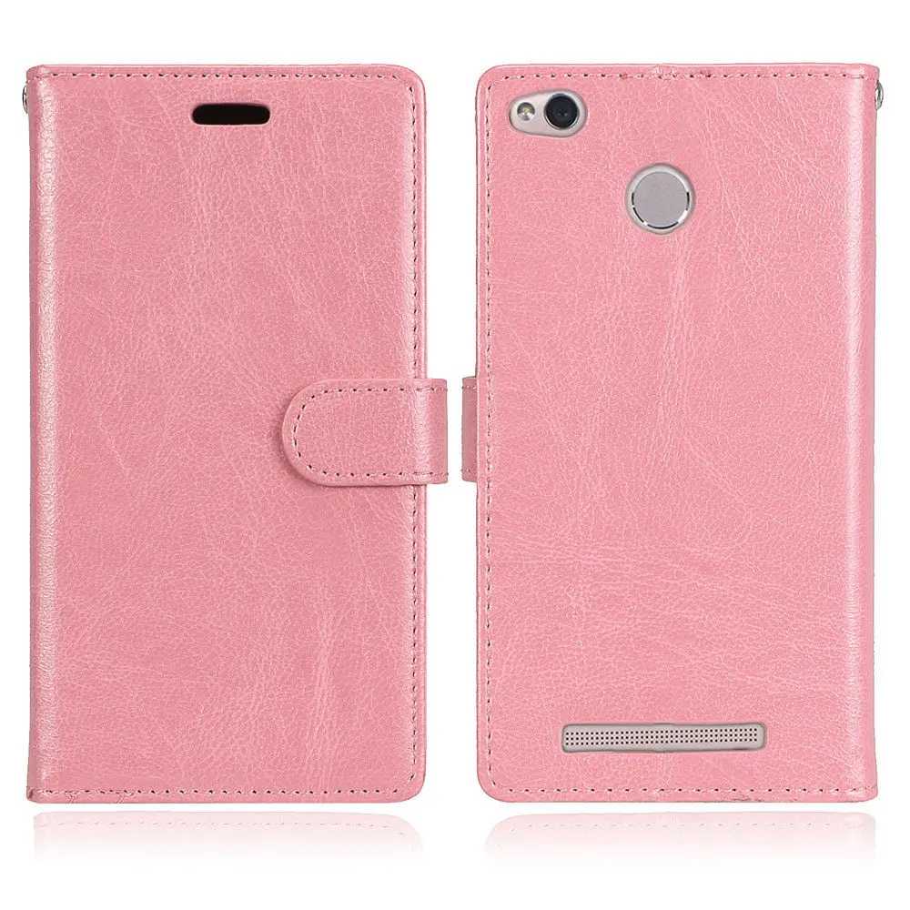 Для Xiaomi Redmi 3 S Чехол Redmi 3 Pro 3 S Чехол-книжка кошелек с подставкой кожаный чехол для Xiaomi Redmi 3 S Prime 3 S Pro 3 S - Цвет: Pink