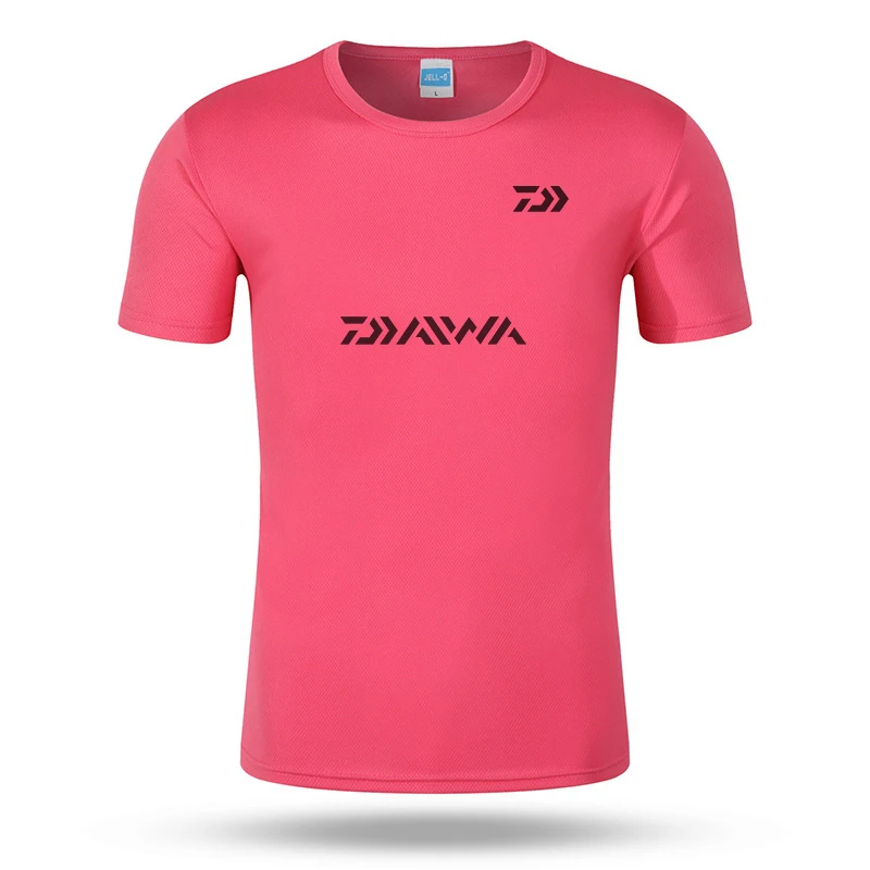 DAIWA одежда S~ 3XL Мужская быстросохнущая одежда для рыбалки футболка ультратонкий короткий рукав солнцезащитный крем анти-УФ дышащая Футболка С рыболовным принтом