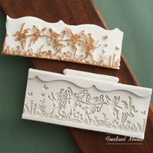 Цветок фея форма Ангел силиконовая форма помадка торт украшение инструмент Gumpaste сахарный шоколадный формы для выпечки