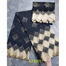 

best Cotton Fabric with Scarf High Quality African Swiss Voile Lace In Switzerland For African 2018 Evening dresses GZ1005 white