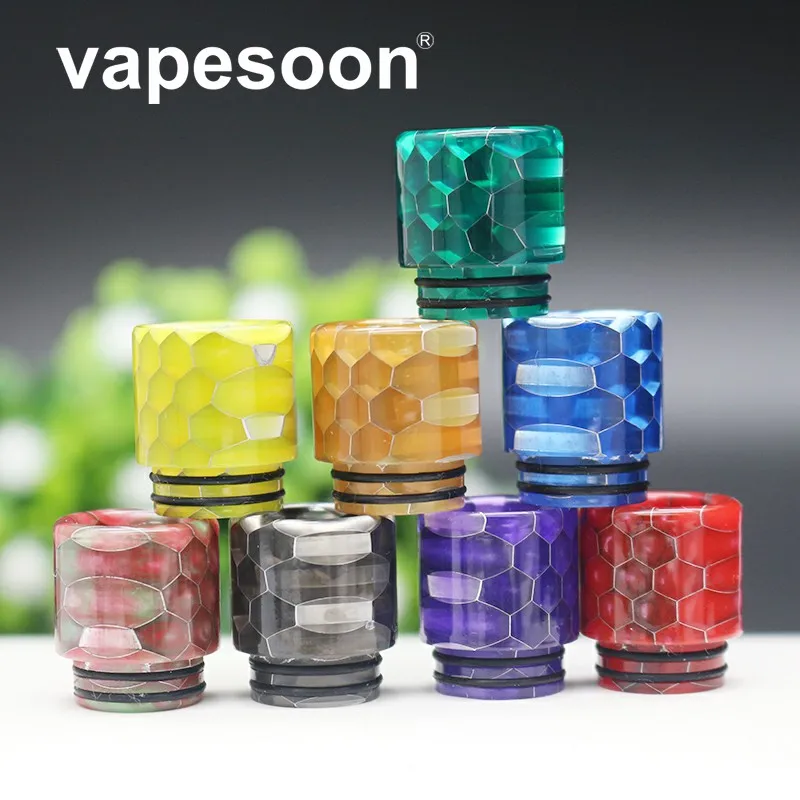 

VapeSoon Colorful 810 Resin Drip Tip Snake Style For TFV8 BIG BABY TFV12 Prince IJUST 3 Kylin MINI RTA etc 5pcs/lot