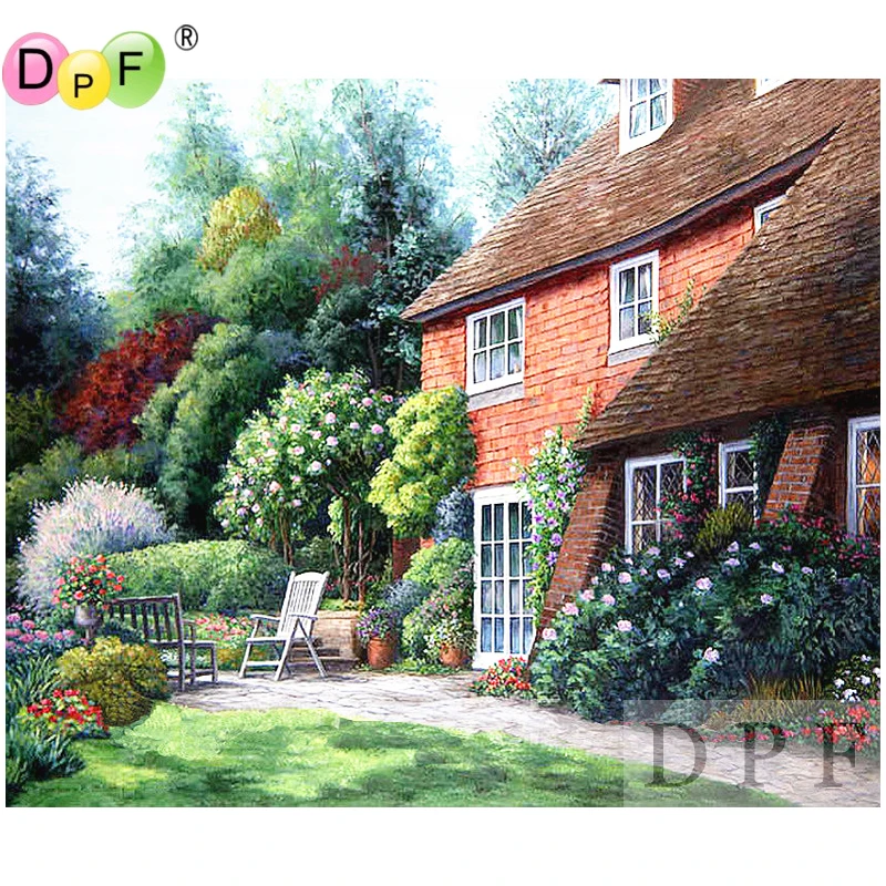 

DPF Diamond Embroidery Front chair Diamond Painting Cross Stitch needlework pasted rhinestone Mosaic Full Square home decor