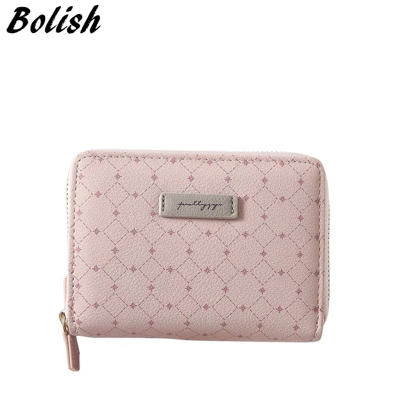 

Multifunctional Fashion PU leather short women wallet Key case