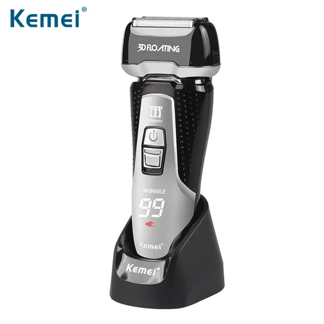 Kemei Rechargeable Electric Shaver Powerful Beard Shaver washable Electric Razor Men Shaving Machine Trimmer Face Care Kemei Rechargeable Electric Shaver Powerful Beard Shaver washable Electric Razor Men Shaving Machine Trimmer Face Care