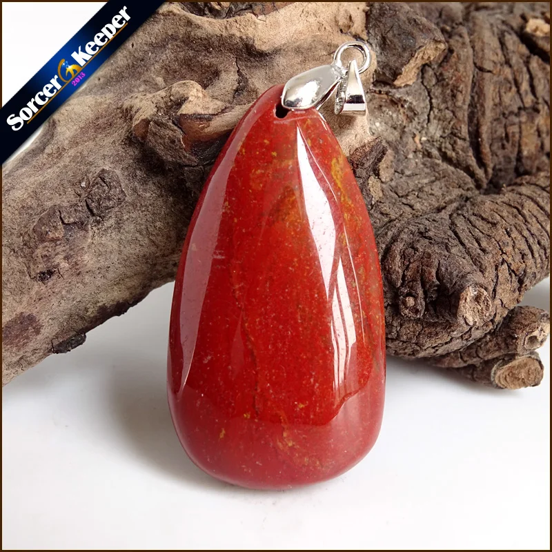 Natural Stone Red River Stone Bijoux Vintage Diy Beads Pendant Costume Jewellery Women Men's Charm Necklace with Gift Box YS556
