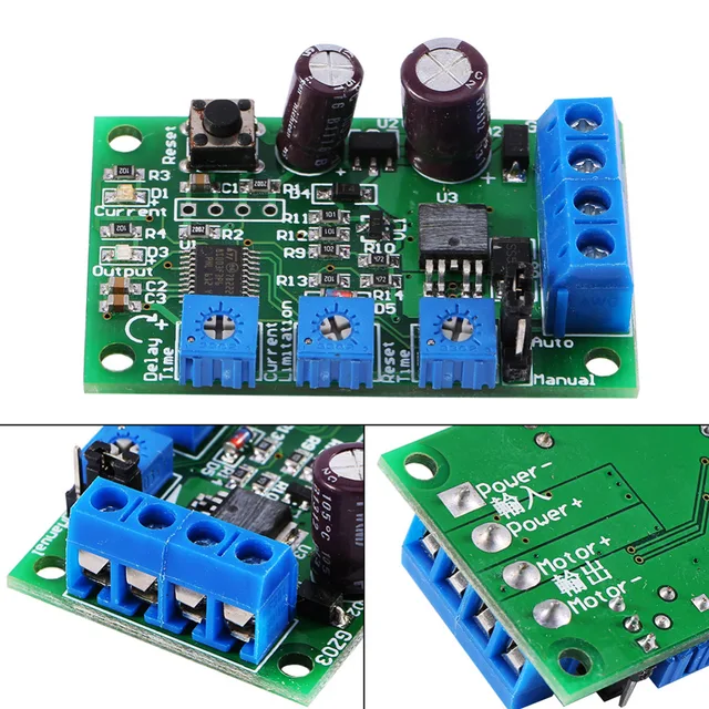 DC Motor Over current Protector Switch Short Circuit Overload