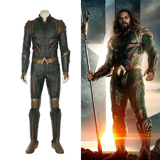 Justice League Arthur Curry Cosplay Costume Superhero Suit Batman