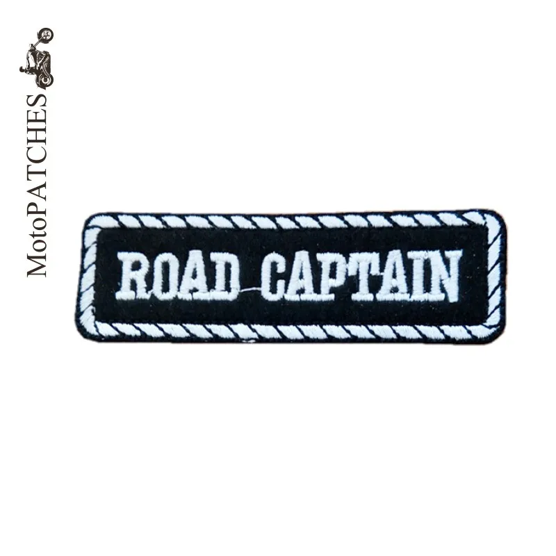 

MotoPATCHES BOAD CAPTAIN DIY Embroidered Iron On Patches For Clothes Motorcycle Jacket Biker Vest Patches