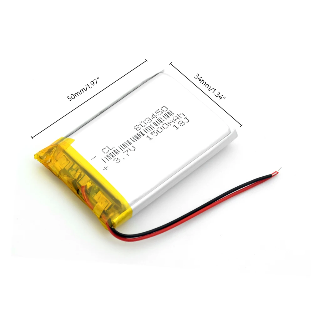 37 V 1500mAh 803450 Lithium-Polymer LiPo Akku li ionen zellen Mit PCB Für Mini Fan MP4 MP5 GPS Spie