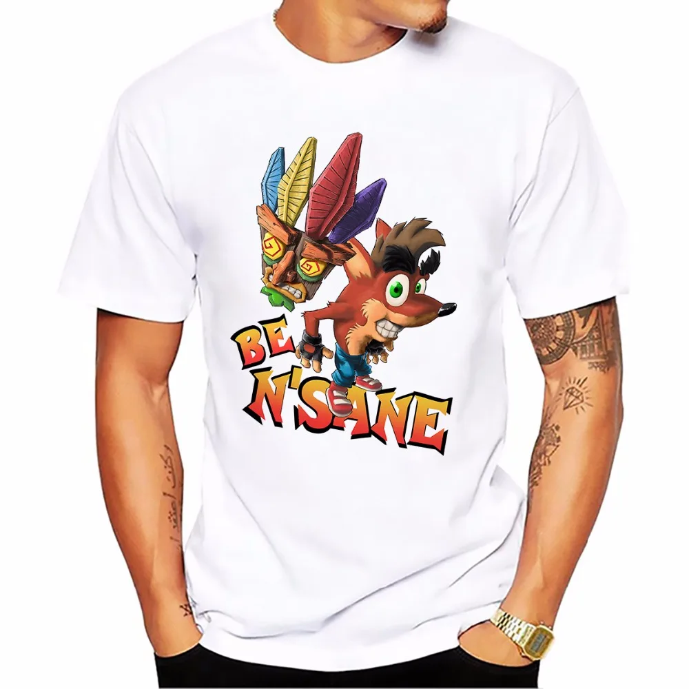 Buy crash bandicoot Mask funny t shirt men jollypeach