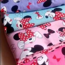 ZENGIA 50x180 см хлопковая ткань с лайкрой печати лоскутное МК DIY Одежда материалы нижнее белье ткани швейная ткань тильда tecido