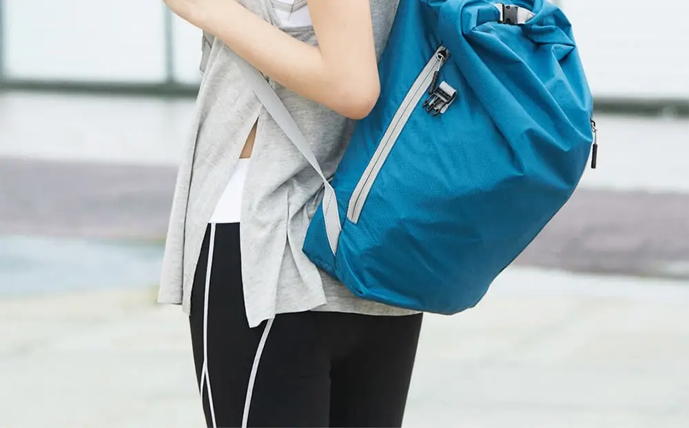 Xiaomi экосистема 90FUN легкий рюкзак складная сумка водостойкий рюкзак для мужчин и женщин, 20л, синий/черный H30