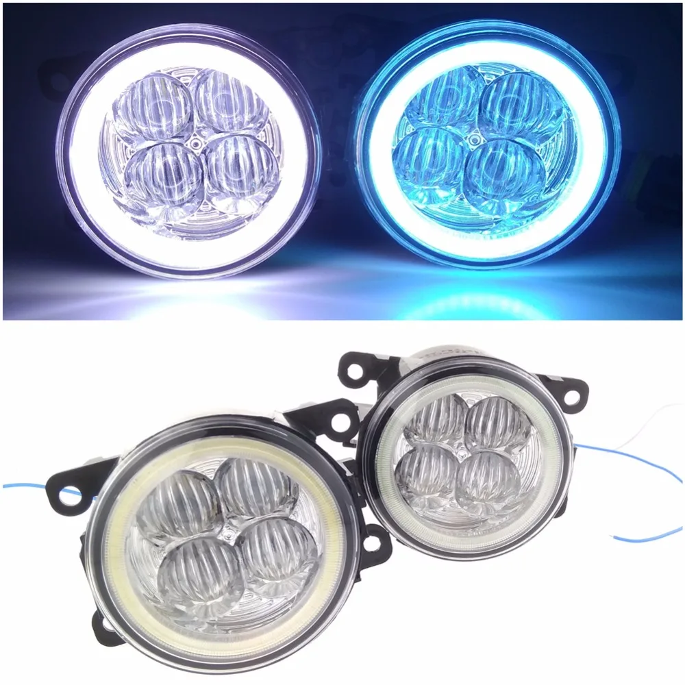 

Car styling Angel Eye LED Fog Lamps Lens Fog Lights Daytime Running Light DRL OCB Condenser