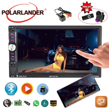 

Touch Screen Car Radio Stereo Built-in Bluetooth USB/TF/AUX MP5 Player 7Inch Mirror Link HD 1024*600 2DIN Handfree For Android
