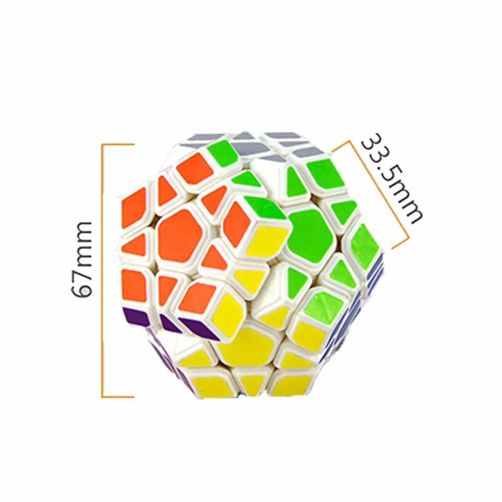 

3 Colors Magic Puzzle Cubes Toys Sticker Block Speed Colorful Learning Educational Cubo Magico Kids Toys Gifts For Children Boys