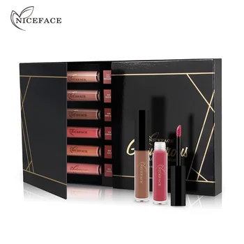 

Gift Box 12 Color Liquid Matte Lipstick Cosmetics Makeup Nude Lip Lipsticks Metallic Lip Gloss Stick Make Up Lips Lipgloss