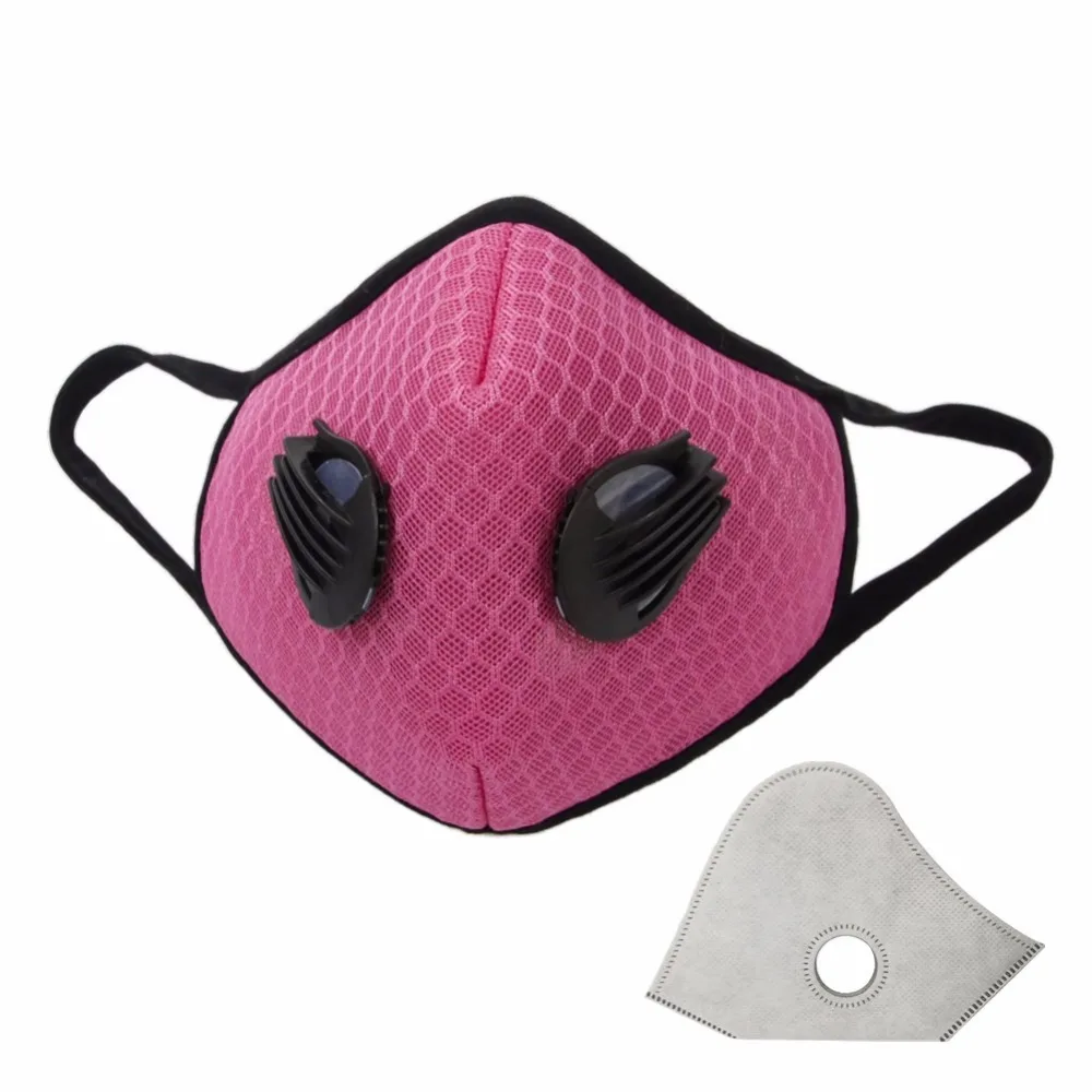 Пылезащитная маска с активированным углем, противозагрязняющая аллергию, фильтрация с активированным углем, выхлопной газ PM2.5, полумаска для лица