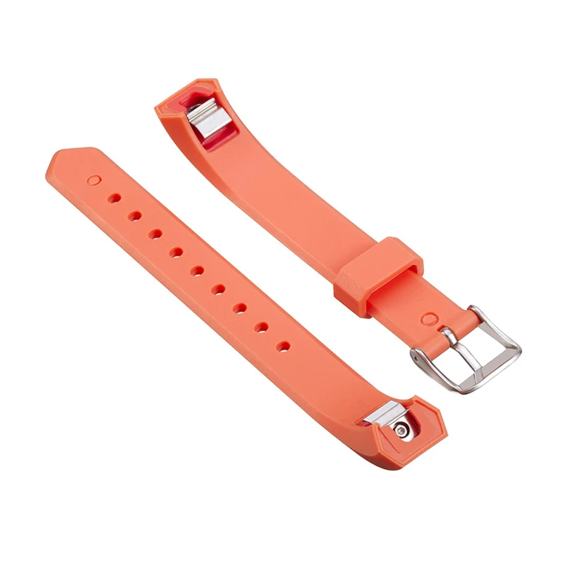 Sports Safety Replacement TPE Wristband Strap Metal Clasp Buckle For Fitbit Alta Bracelet Tracker Wrist Support Band Strap