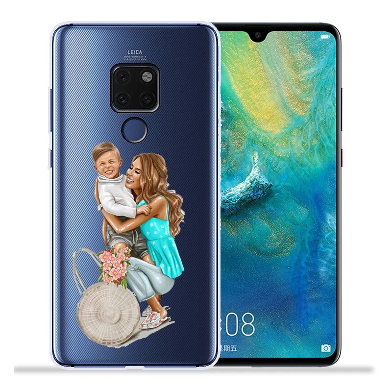 Модный чехол для телефона с изображением суперпапы мамы и дочки для huawei mate 20 Lite Pro mate 9 10 Lite Pro Nova 2 Plus Nova3 Nova3i Etui - Цвет: 09