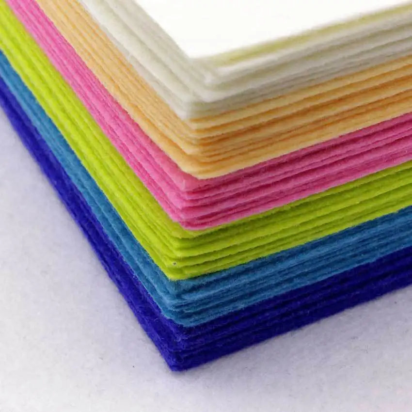 

CMCYILING Multicolor Felt Fabric Patchwork Fabric For Diy Craft Polyester Cloth Felt Sheets
