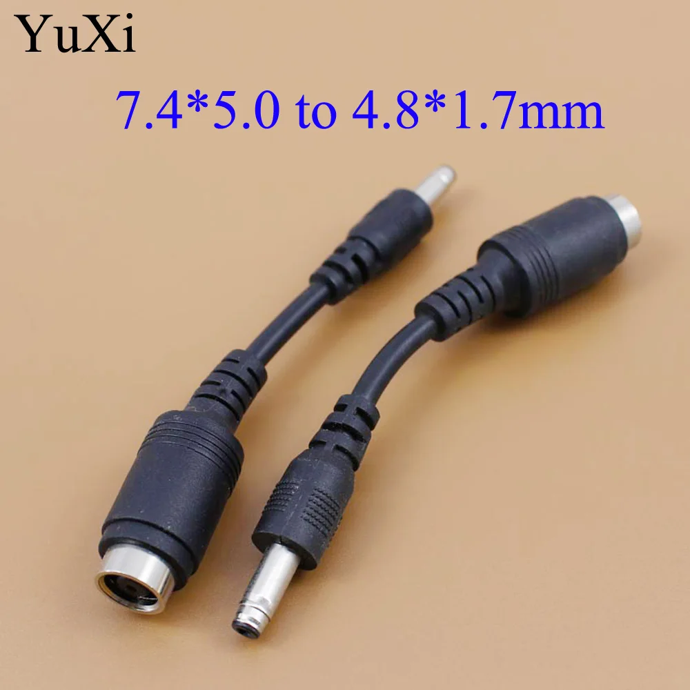 

dc convertor connector dc power cable 7.4 female jack to 4.8 male plug bullet tip 7.4*5.0 to 4.8*1.7 for hp notebook 7.4 x 5.0mm