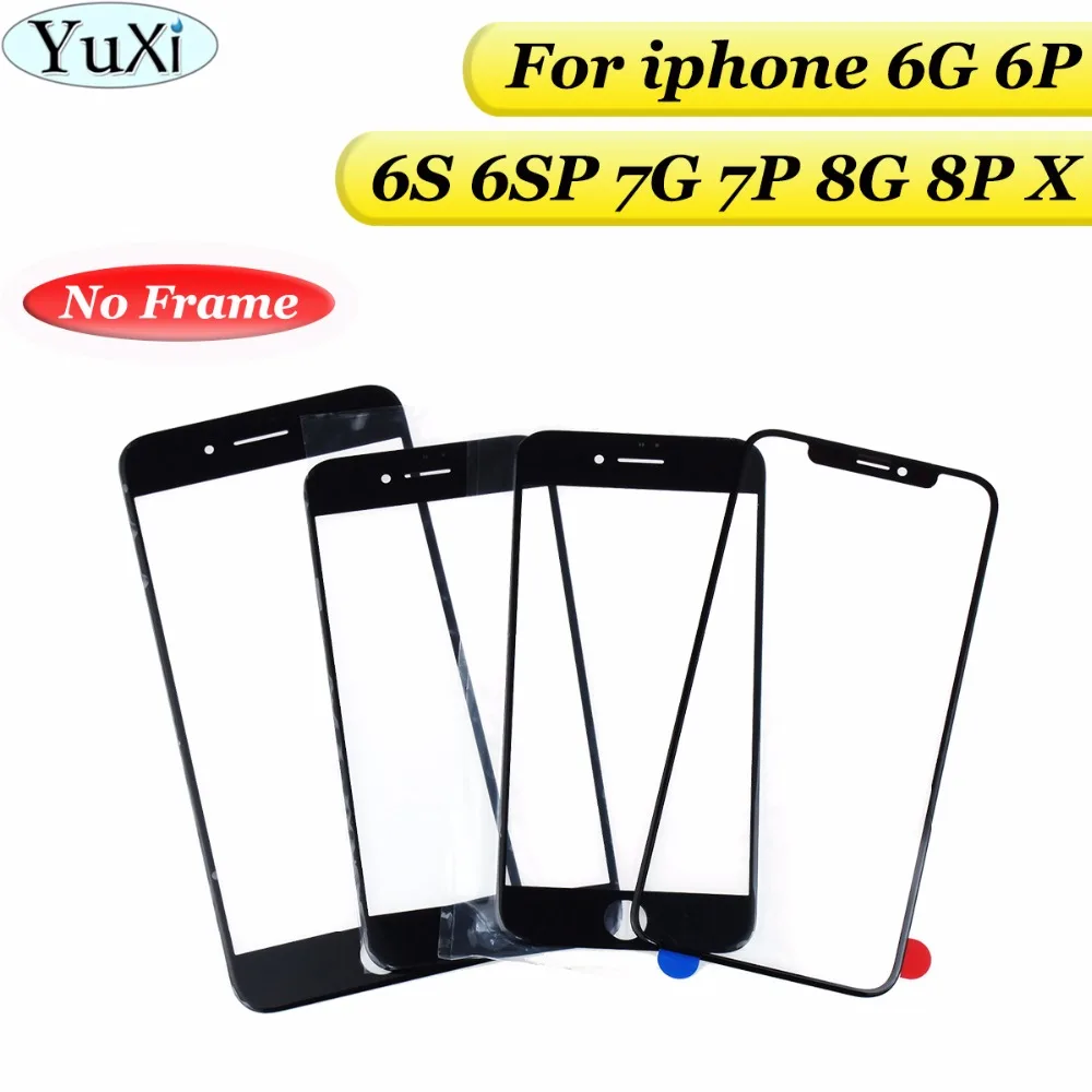 YuXi передняя внешняя стеклянная линза наборы для iPhone 6 plus крышка Замена 6G 6P 6S 6SP 7G 7P