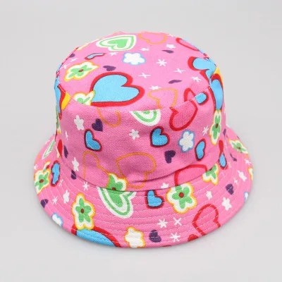 Уличная детская Цветочная Панама, Панама, милая хлопковая летняя пляжная кепка для мальчиков и девочек, рыбацкая Кепка - Цвет: 14