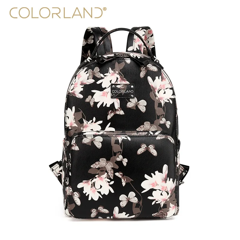 

COLORLAND Fashion Mother Child Hospital Bag Large Capacity Diaper Bag Baby Stroller Backpacks Multifunctional PU Maternity Bags
