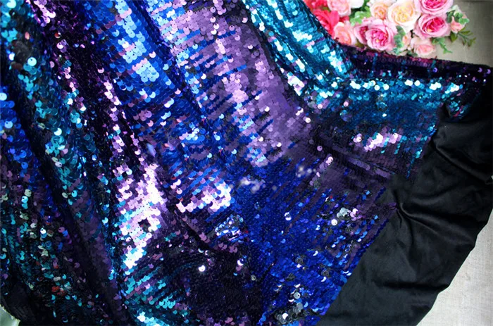 Градиент Красочные Русалка Блестящие Блестки блестки DIY ткань с блестками для одежды сумки вечерние Свадебные торжества фон