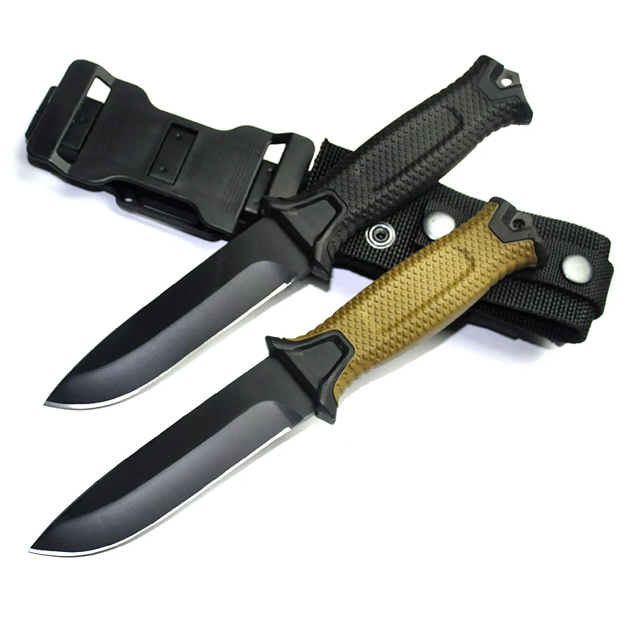 

Fixed Blade Knife 12C27 Steel Blade With K Sheath Hunting Knives Rescue Outdoor tool EDC Pocket Knife
