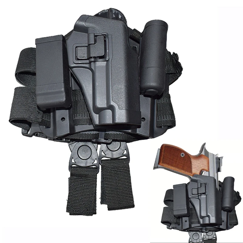 Tactical Sig P226 Pistol Gun Holster Military Accessories Airsoft Leg Holster Hunting Shooting