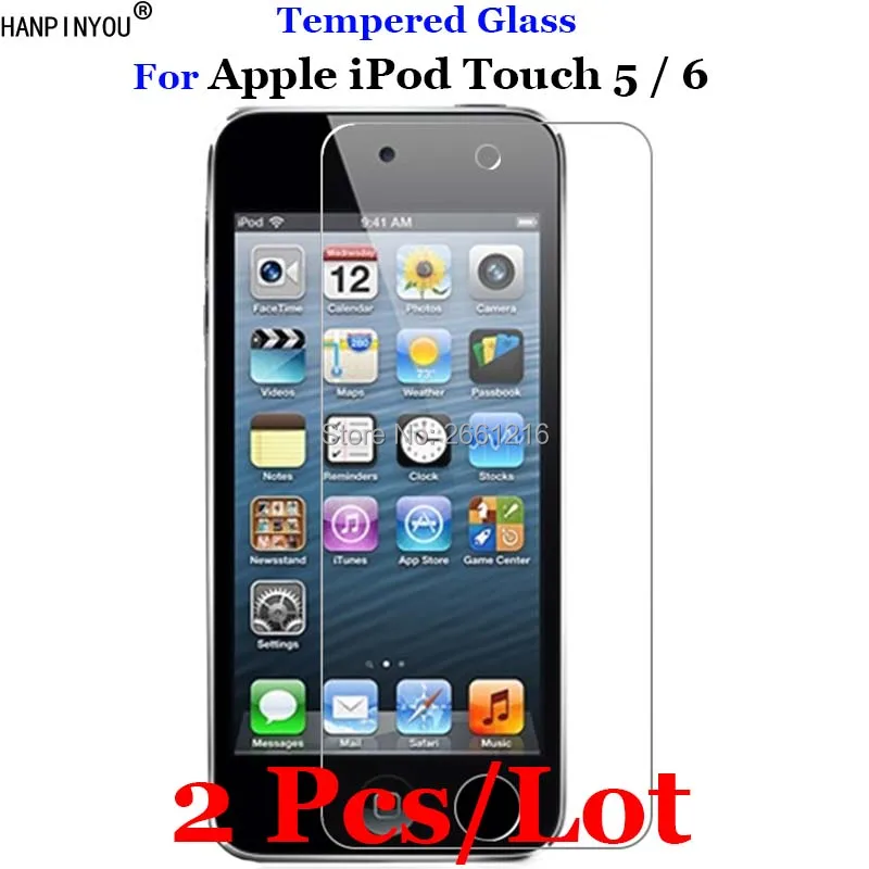 

2 Pcs/Lot For iPod Touch 5/6 Tempered Glass 9H 2.5D Premium Screen Protector Film For Apple iPod Touch 5th / 6th Gen Generation